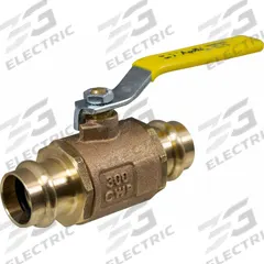 APOLLO Ball Valve: 1 1/2 in, Bronze, Press x Press, 300 psig Max. Pressure (CWP), Full Port, Lever (MPN 77W14701A). Key specifications — Brand: APOLLO; Handle: Lever.