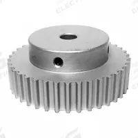 DAYTON Timing Pulley: Curvilinear, Fixed, For 9 mm Belt Wd, 26 Teeth, 5 mm Pitch, Aluminum (MPN 26-5M09M6A8). Key specifications — Brand: DAYTON; Finish: Clear Anodized; For Belt Series: Powerhouse®.