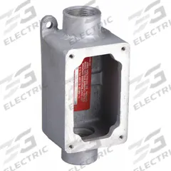 APPLETON ELECTRIC Mounting Body: 1 Gangs, Copper-Free Aluminum, 1 in Hub Size, Feed Through (MPN EFDC110A-NL-Q). Key specifications — Brand: APPLETON ELECTRIC; Hub Type: Feed Through.