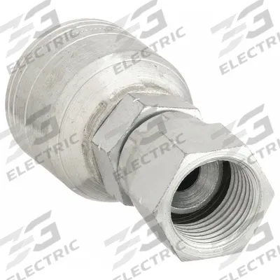 AEROQUIP Hydraulic Crimp Fitting: Steel x Steel, Straight, -6 For Hose Dash Size - Aeroquip Crimp Hydraulic Hose Fittings with SAE Connection