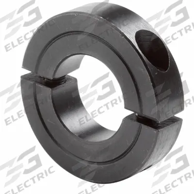 CLIMAX METAL PRODUCTS Shaft Collar: 2-Piece, Inch, Round, Clamp-On, 15/16 in Bore Dia - Steel Recessed-Screw Shaft Collars