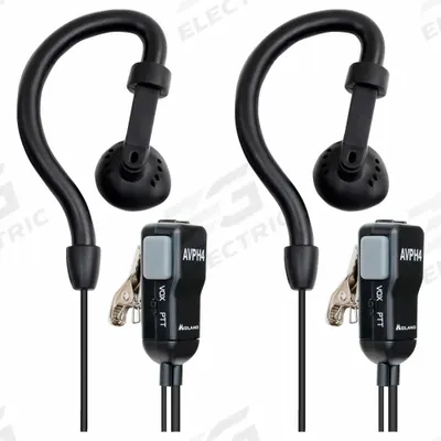 MIDLAND Earpiece: Fits Midland, For GXT/X-Talker Series, Ear Hook, Push To Talk - Midland-Compatible Earpieces & Headsets