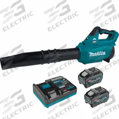 MAKITA Battery-Powered Handheld Blower: XGT®, 565 cfm Max. Air Flow, 143 mph Max. Air Speed, 5.0 Ah (MPN GBU01T). Key specifications — attr976723: Blower; attr976705: 5.0 Ah; attr976738: MAKITA.