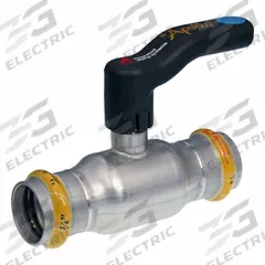 APOLLO Ball Valve: 3/4 in, Stainless Steel, Straight Valve Body, Press x Press, Full Port Ball Port (MPN 123457172). Key specifications — Brand: APOLLO; Handle: Lever.