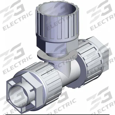 SMC High Purity Fitting: 1 in OD x 1 in OD x 1 in OD Size - PFA Compression Tube Fittings