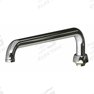 CHICAGO FAUCETS Spout: Spout, Arc, Swivel Spout, Brass, Polished Chrome, Laminar - Double-Bend Faucet Spouts