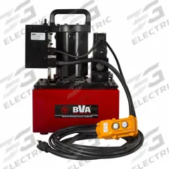 BVA HYDRAULICS Hydraulic Pump: 10,000 psi Max. Op Pressure, 439 cu in/min Max. Flow Rate, 120V AC (MPN PU55S4L025B). Key specifications — attr941810: PU55S4L025B; attr941817: 3-Position; attr941814: Retract.