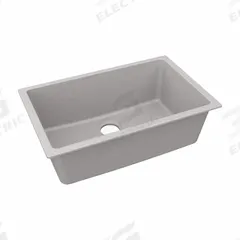 ELKAY Sink: 29 1/2 in Overall Lg, 18 3/4 in Overall Wd, 9 1/2 in Bowl Dp, 27 in Bowl Lg, 1 Bowls (MPN ELGRU13022GS0). Key specifications — Brand: ELKAY; Color Family: Silver/Gray.