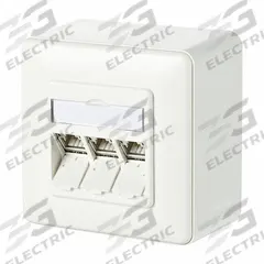 METZ CONNECT Wall Outlet: AP, GD-Zn (Zinc Die-Cast), IDC Connection x RJ45, 180° Mounting Angle (MPN 130B11D30002-E). Key specifications — Housing Material: GD-Zn (Zinc Die-Cast); Mounting Type: AP; Product Type: Wall Outlet; Connector Color: White; Connection Type: IDC Connection x RJ45.