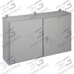 HOFFMAN Enclosure: Steel, 30 in x 48 in x 10 in, NEMA 12/13, Solid Cover, Hinged (MPN A304810WFLP). Key specifications — Brand: HOFFMAN; Closure Method: Keyed Handle; Knockouts: Not Included.