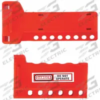 SKILCRAFT Ball Valve Lockout: Clamp On, For Quarter Turn Handle Handle Type (MPN 5340-00-NIB-0386). Key specifications — For Handle Type: Quarter Turn Handle; For Maximum Pipe Size: 1-1/4 in; For Minimum Pipe Size: 3/8 in; Brand: SKILCRAFT.