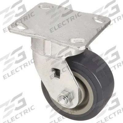 APPROVED VENDOR Plate Caster: Corrosion-Resistant/Debris-Resistant/Maint Free/Quiet-Roll - Medium-Duty General-Purpose Kingpinless Plate Casters