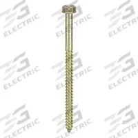 APPROVED VENDOR Concrete Anchor Screw: 4 in Overall Lg, 1/4 in Dia, Steel, Zinc Yellow, Hex, 100 PK (MPN 14400HS). Key specifications — Finish: Zinc Yellow; Material Grade/Class: Not Graded; Removable: Removable; System of Measurement: Inch; Tip Type: Pointed; Brand: APPROVED VENDOR; Screw Anchor Type: Concrete Screw Anchor; Anchor Type: Screw.