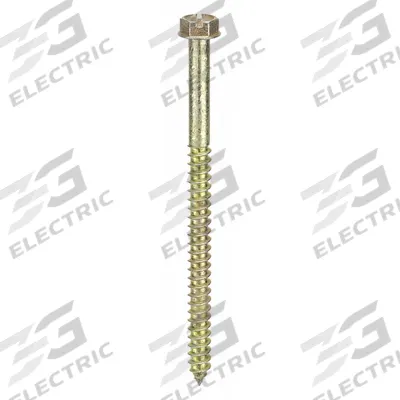 APPROVED VENDOR Concrete Anchor Screw: 4 in Overall Lg, 1/4 in Dia, Steel, Zinc Yellow - Hex-Head Screw Anchors