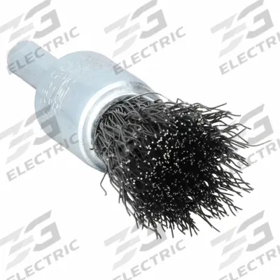 WEILER End Brush: Crimped Steel, 1/2 in Dia, 0.014 in Fill Dia - Light-Cleaning Brushes for Carbon Steel