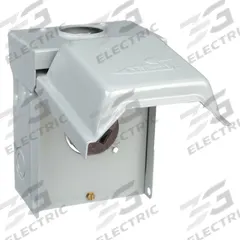 GE Unmetered Surface Power Outlet: 50 A, 120/240V AC, 10-50R (MPN U050). Key specifications — attr952388: GE; attr981149: Steel; attr981159: 3R; attr981173: 120/240V AC.