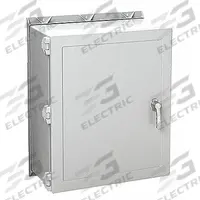 HOFFMAN Enclosure: Fiberglass, 36 in x 30 in x 8 in, NEMA 12/13/3/3R/4/4X, Solid Cover, Hinged (MPN A36H3008GQRLP). Key specifications — Brand: HOFFMAN; Closure Method: Quick Release Latch; Enclosure Material: Fiberglass; Knockouts: Not Included.