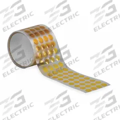 TAPECASE Film Tape: Disc, 1/4 in Dia, 2.5 mil Thick, Polyimide Film, Silicone, Brown, 1,000 PK (MPN 16U711). Key specifications — Series: KD.