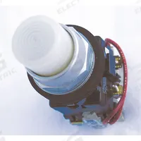 EATON Pilot Light Lens: 30 mm Panel Mounting Hole Dia, White, Fresnel, Incandescent/LED (MPN HT8BW). Key specifications — Brand: EATON; Compatible with Series: HT800 PresTest; Lens Material: Plastic.