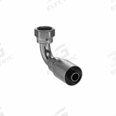 Parker Hydraulic Crimp Fitting: Steel x Steel, 90° Elbow, -12 For Hose Dash Size - Parker Crimp Hydraulic Hose Fittings with ORS Connection