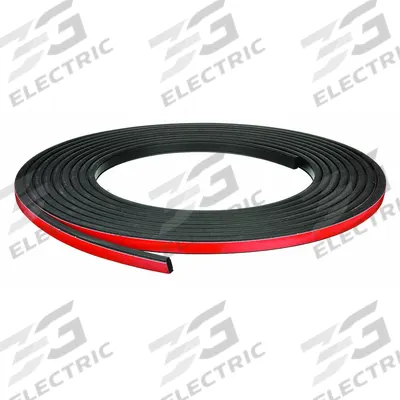 TRIM LOK Seal: Flat, Self-Adhesive Mounting, High-Strength, EPDM, 500 ft Overall Lg - Ribbed-Section Foam Rubber Seals