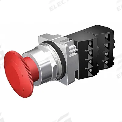 Siemens Mushroom Head Push Button: Non-Illuminated, Mushroom Head Profile, Non-Metallic - Mushroom-Head Push Buttons