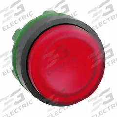 SCHNEIDER Extended Push Button: Red, 22 mm Mounting Size, Non-Metallic, Maintained (MPN ZB5AH43). Key specifications — Brand: SCHNEIDER; Action: Maintained; Series: XB5; Push Button Material Type: Non-Metallic.