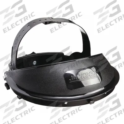 JACKSON SAFETY Face Shield Crown: Polyethylene, Black - Jackson Crowns for Stand-Alone Face Shields