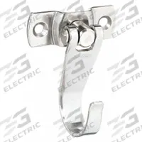 SUGATSUNE Swing Hook: Screw, 14 lb Wt Capacity, 1 Points per Hook, Silver, 1 1/8 in Projection (MPN UC-055). Key specifications — Color: Silver; Finish: Satin; Material: Stainless Steel; Product Type: Swing Hook.