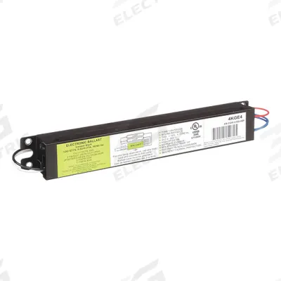APPROVED VENDOR Fluorescent Ballast: 120 to 277V AC, 1/2 Lamps Supported - Instant Start Electronic Fluorescent Ballasts