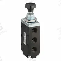 PARKER Manual Air Control Valve: DirectAir 4, Four-Way / Two-Position, Button, 1/4 in Female NPT (MPN 520431000). Key specifications — attr1084737: Aluminum; attr1084764: Manual Air Control Valve; attr1084778: Spool; attr1084767: DirectAir 4; attr1084731: 520431000; attr1084739: PARKER; attr1084765: Manual Return; attr1084768: DirectAir 4.