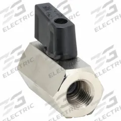 APPROVED VENDOR Manual Two-Way Ball Valve: 1/4 in, Nickel-Plated Brass, Straight, FNPT x FNPT (MPN G-CBV-25NL). Key specifications — Brand: APPROVED VENDOR; Handle: Wedge.