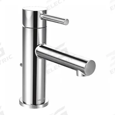 MOEN Straight Spout Bathroom Faucet: Align, Brass, Chrome Finish, 2.2 gpm Flow Rate - Single-Post Handle Bathroom Faucets