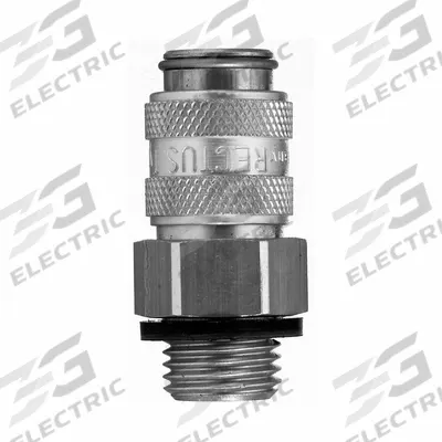PARKER Quick Connect Socket: 1/8 in Body Size, 1/4 in Hose Fitting Size, 1/4"-18 Thread Size - Industrial Interchange Brass Quick-Connect Air Coupling Bodies
