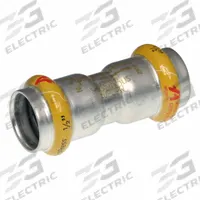 APOLLO Crimp Coupling Fitting: 1 1/2 in Pipe x 1 1/2 in Pipe Size, Press-fit x Press-fit, HNBR (MPN 123456814). Key specifications — Brand: APOLLO; Series: SmartPress.