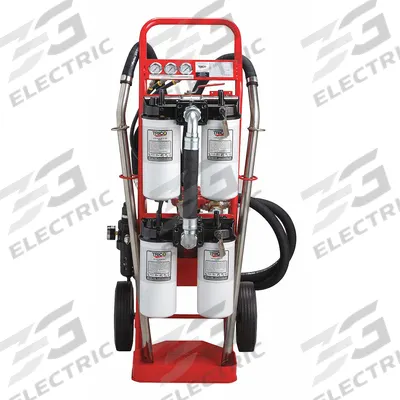TRICO Hydraulic Oil Filter Cart: 3 gpm Max Flow Rate, 100 psi Max Pressure - Filtration Carts
