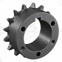 TSUBAKI Sprocket: For 50 Chain, 16 Teeth, 3.204 in Pitch Dia, 3.517 in Outside Dia, Steel (MPN 50P16). Key specifications — Brand: TSUBAKI; Required Bushing Series: P1.