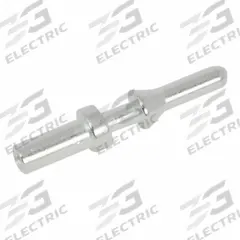 Insulation Support Crimp Contact: Sure-Seal, Male, 18 to 14 AWG, Crimp, Silver, Copper Alloy, 48V DC (MPN 330-8672-003). Key specifications — Connection Type: Crimp; Product Packaging Form: Loose Contact; Wire Size (mm2): 0.75-1.5 mm2; Brand: SURE-SEAL CONNECTIONS; Pole Material: Copper Alloy; Wire Size: 18 to 14 AWG; Compatible with Series: Sure-Seal; Contact Gender: Male.
