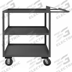 APPROVED VENDOR Utility Cart: 3,000 lb, 3 Shelves, 63 in L x 31 in W x 36 in H Overall Dim, Flat (MPN OPC-246048-3-6PH-95). Key specifications — Caster Wheel/Tread Material: Phenolic; Brand: APPROVED VENDOR; Caster/Wheel Configuration: (2) Swivel.