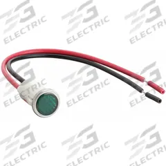 DAYTON Flush Panel Light: 12 mm Panel Mounting Hole Dia, LED, Flush Head (MPN 22NY52). Key specifications — Brand: DAYTON; Electrical Connection: 6 in Wire Leads.