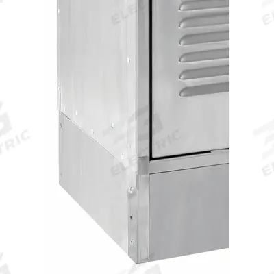 HALLOWELL Locker Side Base: 1/8 in x 18 in x 6 in, 1/8 in Footplate Wd, Side - Base Components & Kits for Standard Lockers