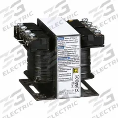 SCHNEIDER ELECTRIC Control Transformer: 600V AC, 120V AC/240V AC, Plate, 50 VA, Single Phase (MPN 9070T50D37). Key specifications — Brand: SCHNEIDER; Input Voltage: 600V AC; Mounting Location: Plate; Output Voltage: 240V AC; Phase: Single.