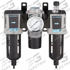 WILKERSON Filter/Regulator/Lubricator: 1/2 in NPT, 85 cfm, 150 psi Max Op Pressure, 5 micron (MPN C18-04-FKG0B). Key specifications — attr109588: C18; attr109524: WILKERSON.
