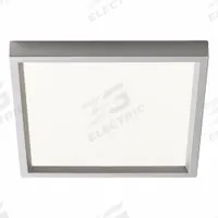 Square Downlight: 6 in Dia, Silver, 5/8 in Ht, 1,000 lm, 2700K, 14 W, 120V AC, Wet Location Rated (MPN S6S927K10AL). Key specifications — Color Temperature: 2700K; Housing Finish: Aluminum; Lighting Technology: LED; Fixture Shape: Square; Voltage: 120V AC; Emergency Battery Backup: No; Fixture Type: Vanity; Brand: LIGHTOLIER.