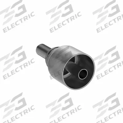 PARKER Hydraulic Crimp Fitting: Steel x Steel, Straight, -6 For Hose Dash Size - Parker Crimp Hydraulic Hose Fittings with Metric Connection