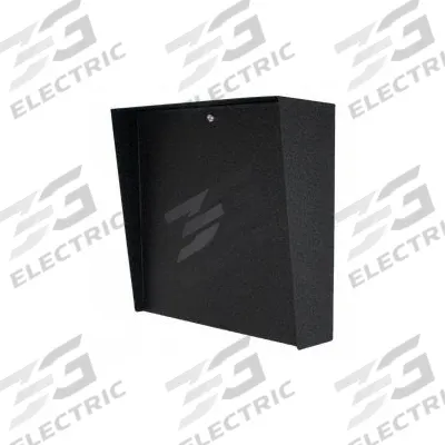 PEDESTAL PRO Outdoor Housing: 24 in Overall Ht, Black, Cover Housing, 6 in x 24 in - Covers for Gate Operator Access Control Devices