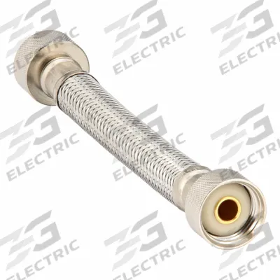 ACORN Braided Supply Hose: Air-Trol/Penal-Trol, Stainless Steel, 1/4 in Overall Wd - Hoses & Tubing for Institutional Toilets