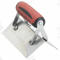 MARSHALLTOWN Corner Trowel: Stainless Steel, 6 in Blade Lg, 2 1/2 in Blade Wd, DuraSoft (MPN 67SSD). Key specifications — attr1018582: Outside Corner; attr1004985: Trowel; attr1004984: MARSHALLTOWN; attr1004993: DuraSoft.