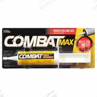 COMBAT Roach Killer: For Use On Crawling Insects, Tube, 2 oz Container Size, 12 PK (MPN 05455). Key specifications — Brand: COMBAT; Container Type: Tube; DEET Concentration: DEET-Free; Form: Gel; Indoor/Outdoor Use: Indoor/Outdoor; Insect Group: Crawling; Targeted Insects: Cockroaches.