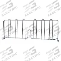 METRO Shelf Divider: 24 in x 2 in x 8 in, Steel (MPN DD24C-1PK). Key specifications — Material: Steel; Color: Silver; Finish: Chrome; Brand: METRO; Ledge Size: 24 in.